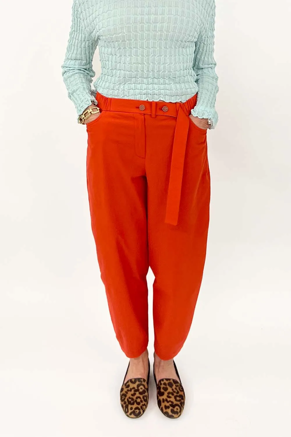 Alysi - Two Button Trouser: Papavero