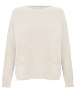 Amazing Woman Jodie Fine Knit Jumper Ivory.