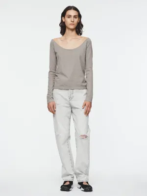 Ballet Sweater in Canvas Grey