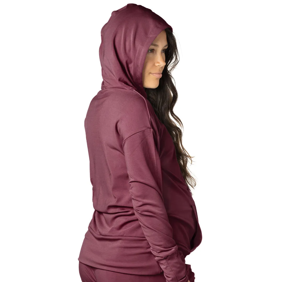 Bamboo Nursing Hoodie | Fig