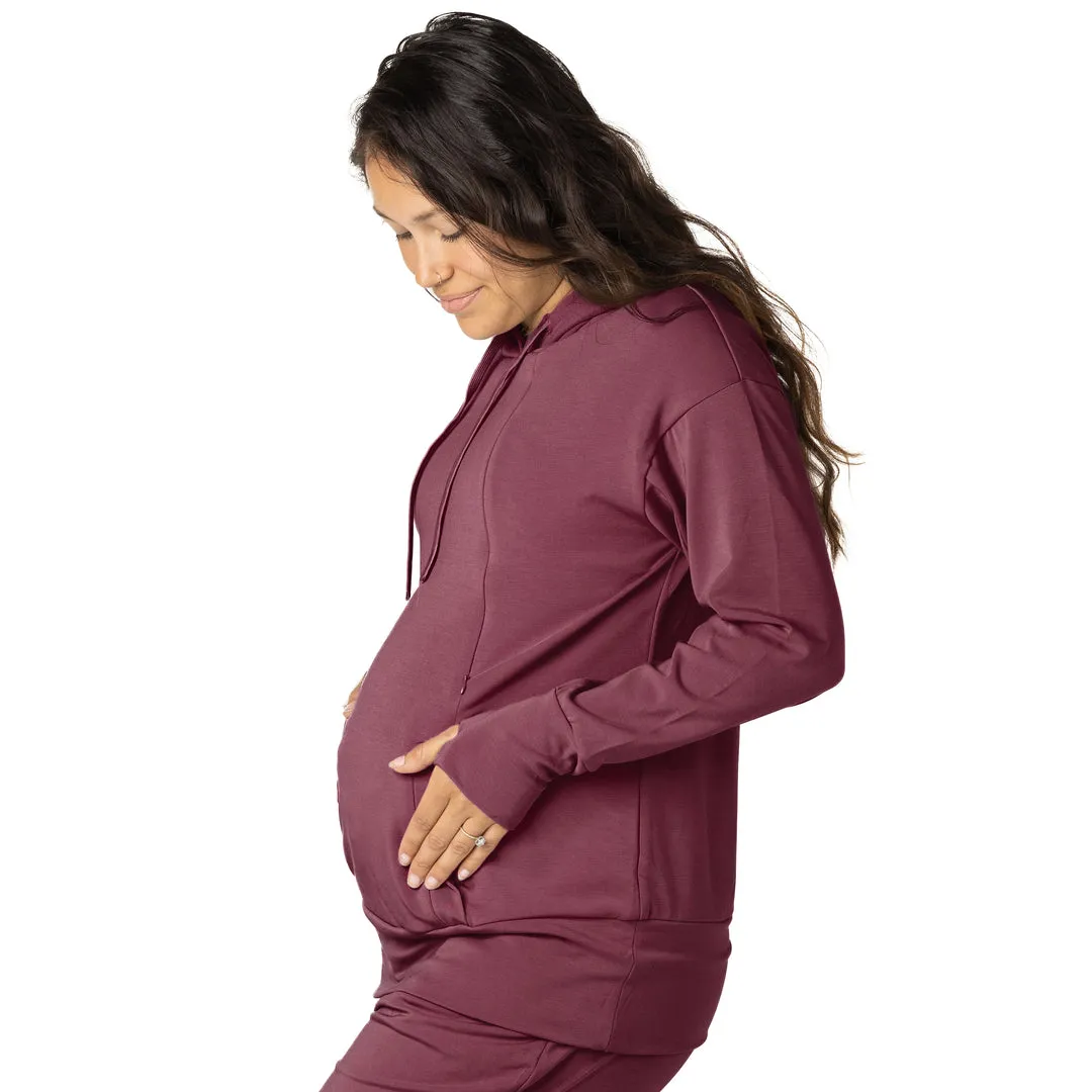 Bamboo Nursing Hoodie | Fig