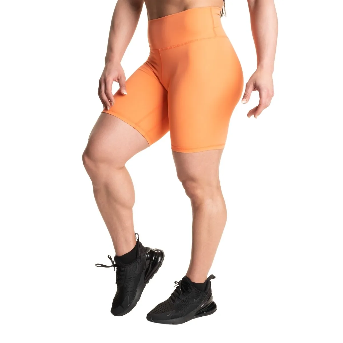 Better Bodies Core Biker Shorts - Coral Orange