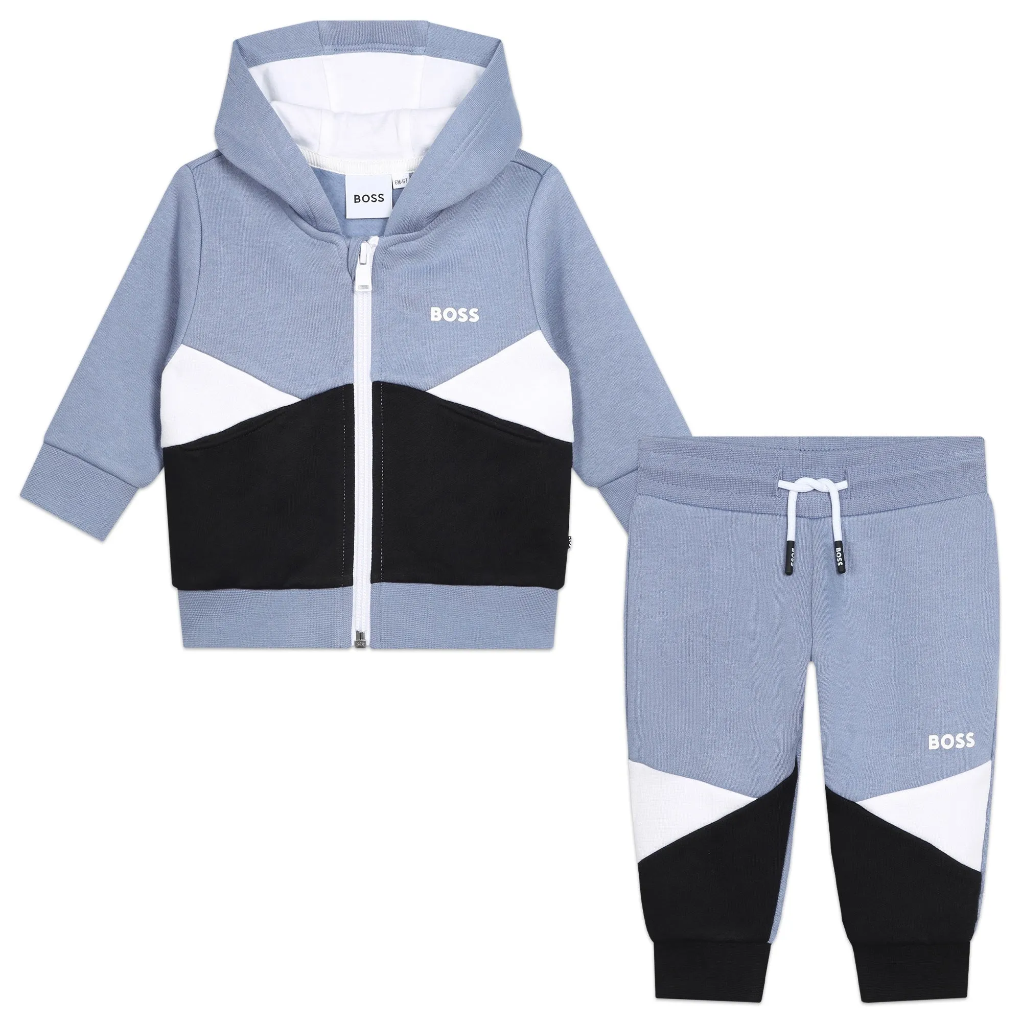 Boss Baby Boys Black & Blue Colourblock Tracksuit