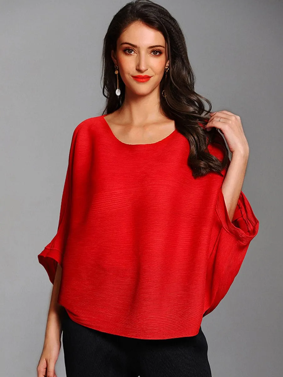 Casual Pleated Blouse