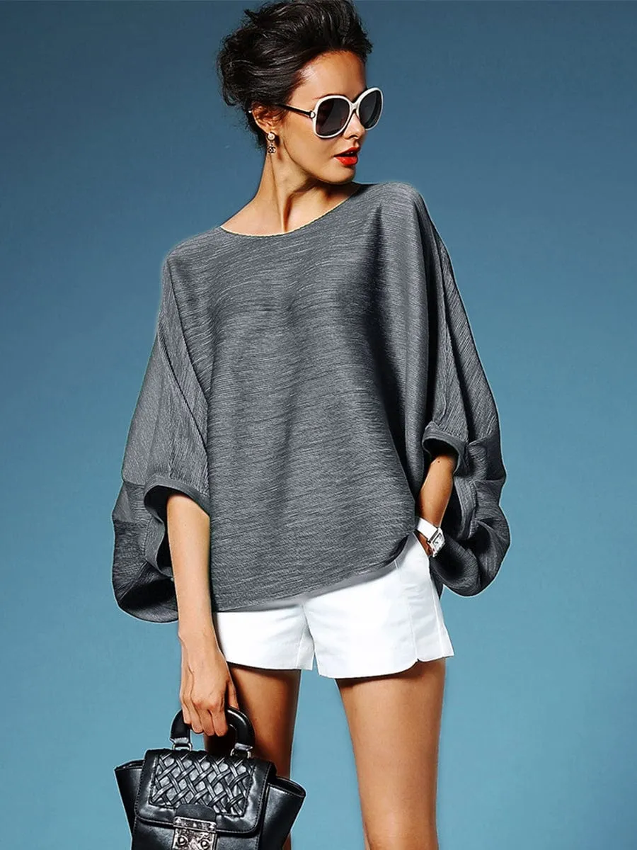 Casual Pleated Blouse