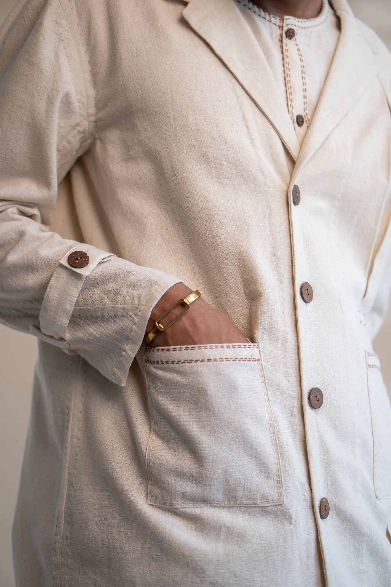 Dawning Unisex Pleated Blazer