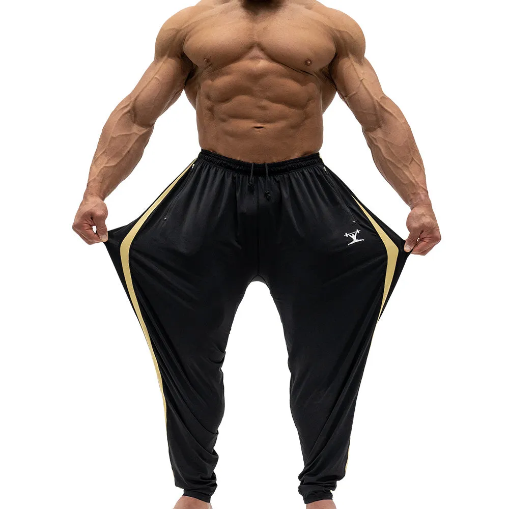 Jujimufu Stretchy Pants - Black w/ Gold