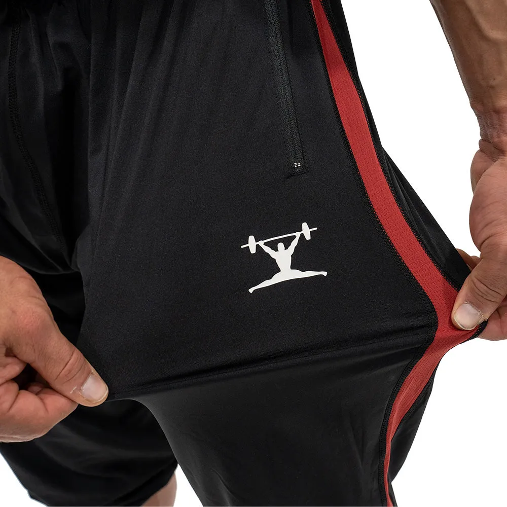 Jujimufu Stretchy Pants - Black w/ Red