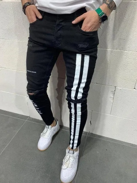 Men Stretchy Slim Fit Denim Jeans