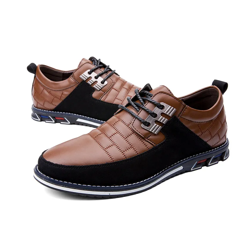Men's Casual Shoes Classic Sneakers Loafers Oxford Comfort Walking Leather Shoes for Business Office Dress Outdoor