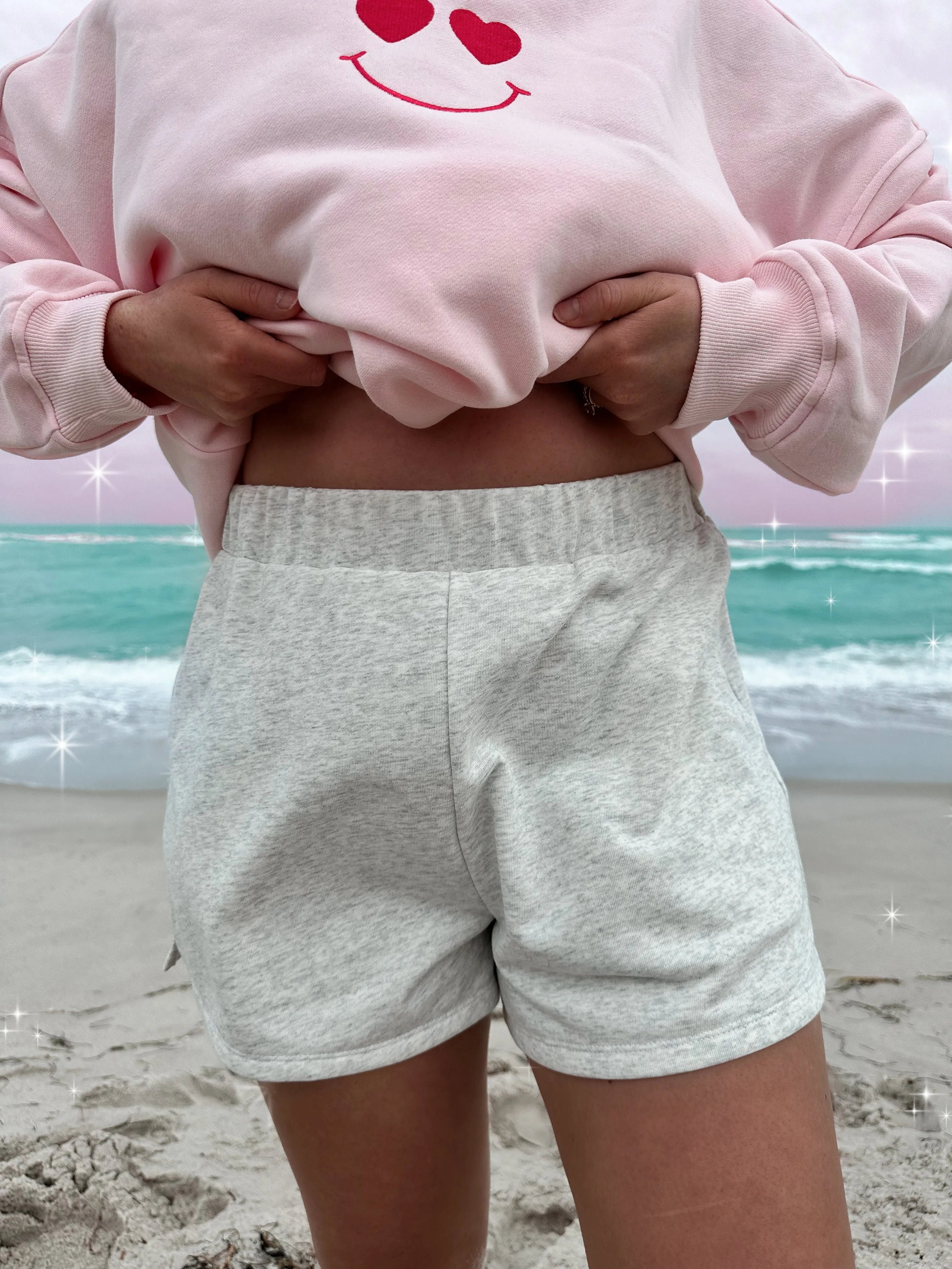 Salty Grey Lightweight Logo Shorts