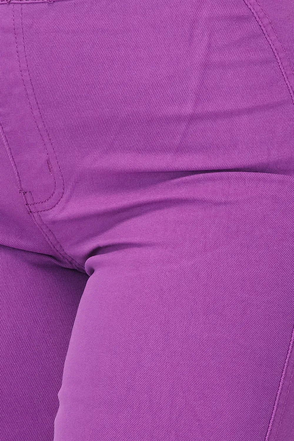 Super High Waisted Stretchy Skinny Jeans - Purple